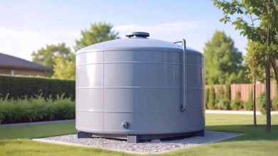 Wassertanks unterirdisch