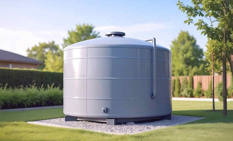 Wassertanks unterirdisch