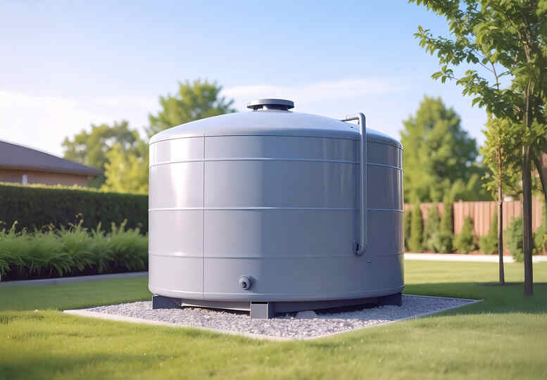 Wassertanks unterirdisch